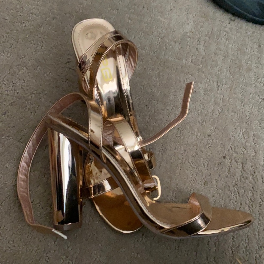 Rose gold heels